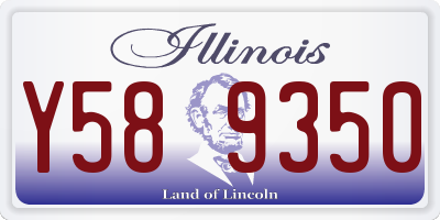 IL license plate Y589350