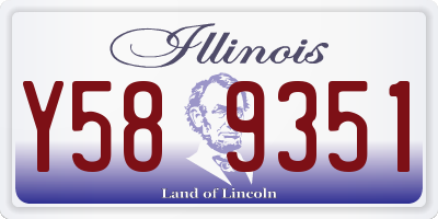 IL license plate Y589351