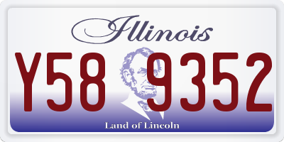 IL license plate Y589352
