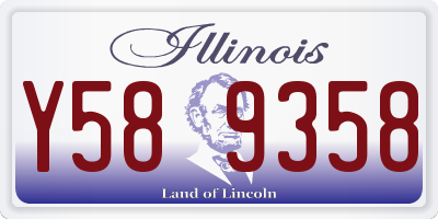 IL license plate Y589358