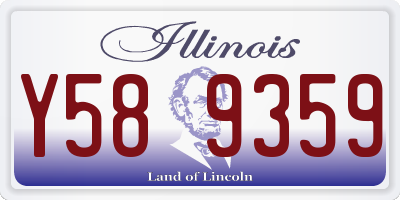 IL license plate Y589359