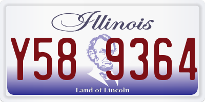 IL license plate Y589364