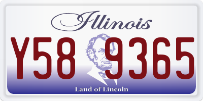 IL license plate Y589365
