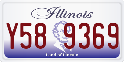 IL license plate Y589369