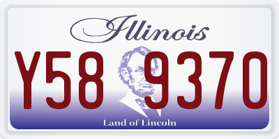IL license plate Y589370