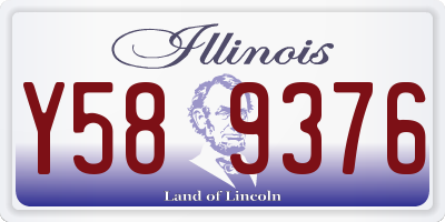 IL license plate Y589376