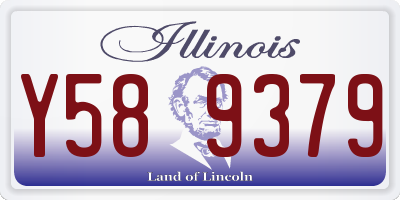 IL license plate Y589379