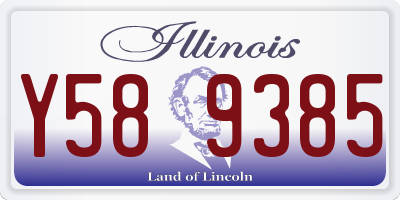 IL license plate Y589385