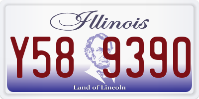 IL license plate Y589390