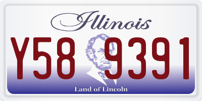 IL license plate Y589391