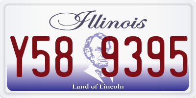 IL license plate Y589395