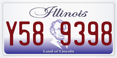 IL license plate Y589398
