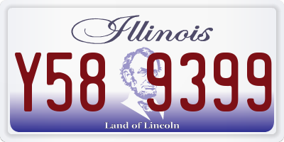 IL license plate Y589399
