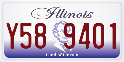 IL license plate Y589401