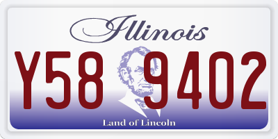 IL license plate Y589402