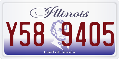 IL license plate Y589405