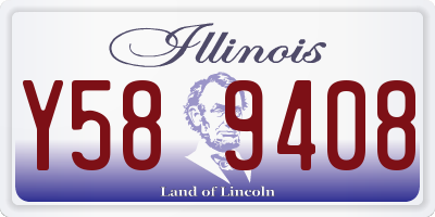 IL license plate Y589408