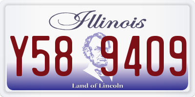 IL license plate Y589409