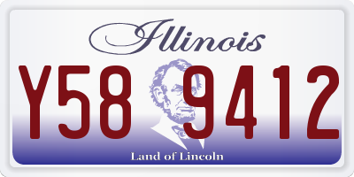 IL license plate Y589412