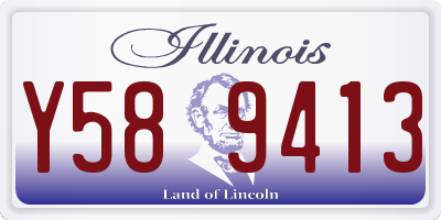 IL license plate Y589413