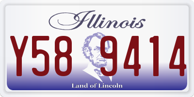 IL license plate Y589414