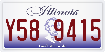 IL license plate Y589415