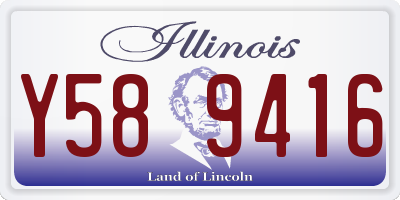 IL license plate Y589416