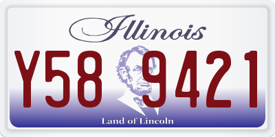 IL license plate Y589421