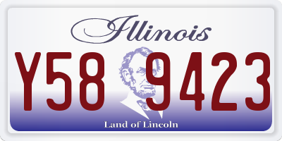 IL license plate Y589423