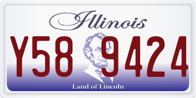 IL license plate Y589424