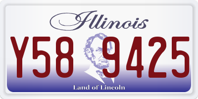 IL license plate Y589425