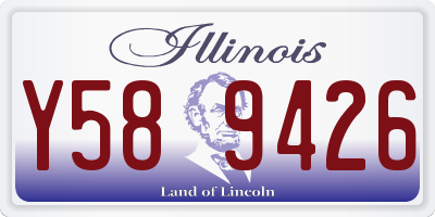 IL license plate Y589426