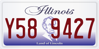 IL license plate Y589427