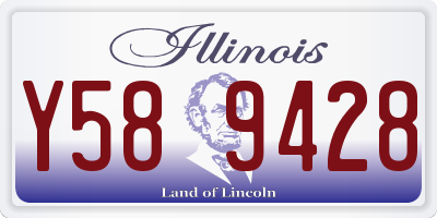 IL license plate Y589428