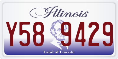 IL license plate Y589429