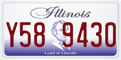 IL license plate Y589430