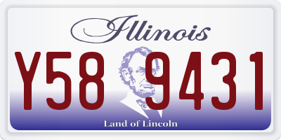 IL license plate Y589431