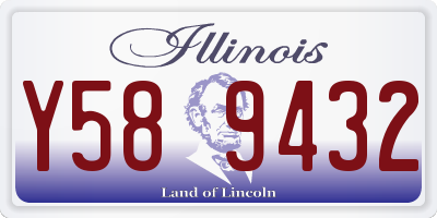IL license plate Y589432