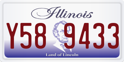 IL license plate Y589433