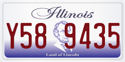 IL license plate Y589435