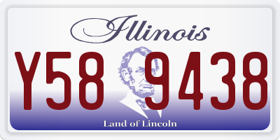 IL license plate Y589438