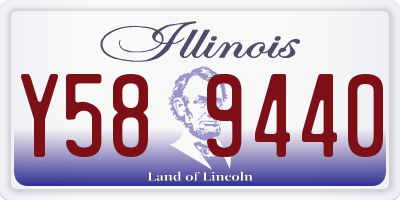 IL license plate Y589440