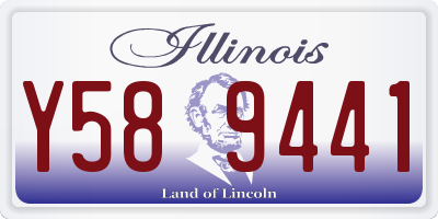 IL license plate Y589441