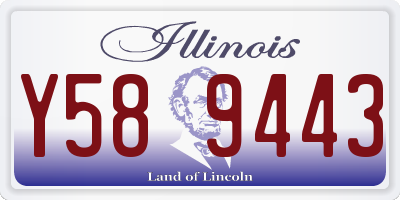 IL license plate Y589443
