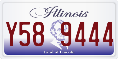 IL license plate Y589444