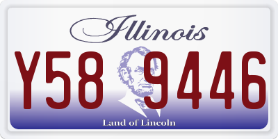 IL license plate Y589446