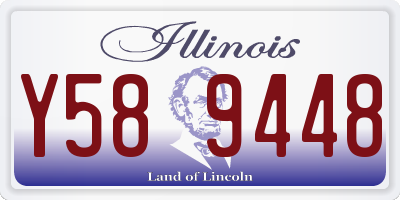 IL license plate Y589448