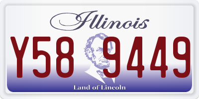 IL license plate Y589449