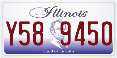 IL license plate Y589450