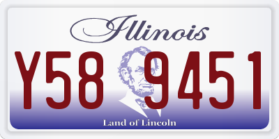 IL license plate Y589451